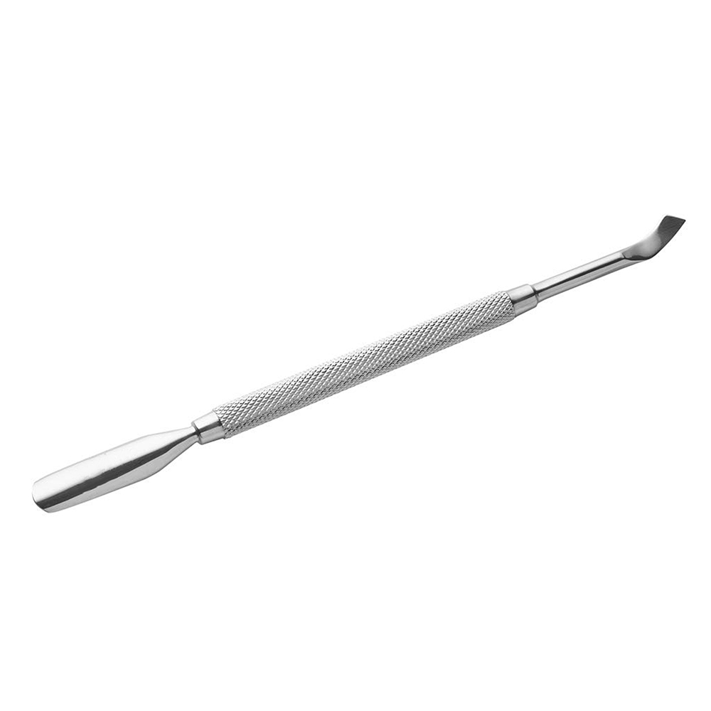 A Cuticle Pusher is a beauty tool used to gently push back and shape the cuticles around the nails.